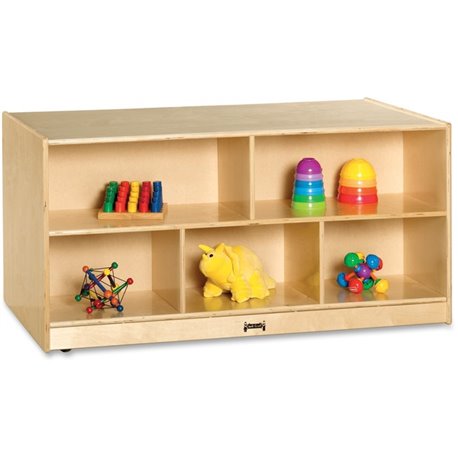 Jonti-Craft Rainbow Accents Toddler Double-sided Storage Shelf - 24.5" Height x 48" Width x 28.5" Depth - Durable, Yellowing Res