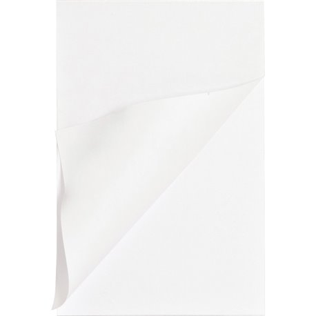 Business Source Plain Memo Pads - 100 Sheets - Plain - Glued - Unruled - 15 lb Basis Weight - 4" x 6" - White Paper - Chipboard 