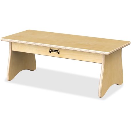 Jonti-Craft Komfy Coffee Table - 27" x 12"10" - Rounded Edge - Material: Acrylic - Finish: Baltic - Durable, Non-yellowing - For