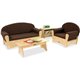 Jonti-Craft Komfy Sofa 4-piece Set - Rounded Edge - Durable - For Classroom