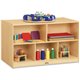 Jonti-Craft Doublee-Sided Island Mobile Storage Unit - 29.5" Height x 48" Width x 28.5" DepthFloor - Non-yellowing, Stain Resist