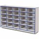 Jonti-Craft Rainbow Accents Cubbie Mobile Storage - 25 Compartment(s) - 35.5" Height x 60" Width x 15" Depth - Durable, Laminate