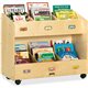 Jonti-Craft Mobile Section Book Storage Organizer - 6 Compartment(s) - 29.5" Height x 36" Width x 16" Depth - Durable - Baltic -