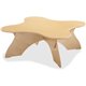 Jonti-Craft Adjustable Height Blossom Table - Laminated, Maple Top - Four Leg Base - 4 Legs - Adjustable Height - 15" to 19" Adj