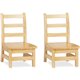 Jonti-Craft KYDZ Ladderback Chair - Maple - Solid Hardwood - 2 / Carton