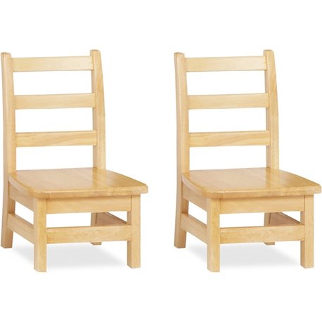 Jonti-Craft KYDZ Ladderback Chair - Maple - Solid Hardwood - 2 / Carton