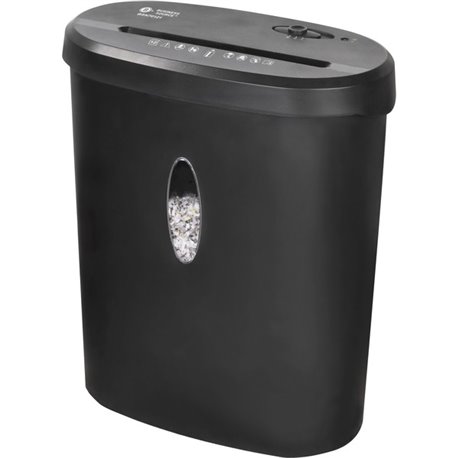 Business Source 4.6-gallon Bin Cross-cut Shredder - Non-continuous Shredder - Cross Cut - 12 Per Pass - for shredding Paper, Sta