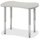 Jonti-Craft Berries Gray Collaborative Bowtie Table - For - Table TopGray Top - Four Leg Base - 4 Legs - Height Adjustable - 18"