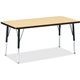 Jonti-Craft Berries Elementary Height Color Top Rectangle Table - For - Table TopLaminated Rectangle, Maple Top - Four Leg Base 