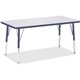 Jonti-Craft Berries Elementary Height Color Edge Rectangle Table - For - Table TopLaminated Rectangle Top - Four Leg Base - 4 Le