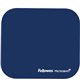 Fellowes Microban Mouse Pad - 8" x 9" x 0.13" Dimension - Blue - Rubber - Wear Resistant, Tear Resistant, Skid Proof - 1 Pack
