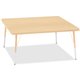 Jonti-Craft Berries Adult Height Maple Top/Edge Square Table - For - Table TopLaminated Square, Maple Top - Four Leg Base - 4 Le