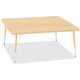 Jonti-Craft Berries Elementary Height Maple Top/Edge Square Table - For - Table TopLaminated Square, Maple Top - Four Leg Base -