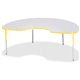 Jonti-Craft Berries Adult Height Prism Color Edge Kidney Table - For - Table TopLaminated Kidney-shaped, Yellow Top - Four Leg B