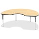 Jonti-Craft Berries Adult Color Top Kidney Table - For - Table TopLaminated Kidney-shaped, Maple Top - Four Leg Base - 4 Legs - 