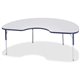 Jonti-Craft Berries Adult Height Prism Color Edge Kidney Table - For - Table TopLaminated Kidney-shaped, Navy Top - Four Leg Bas