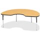 Jonti-Craft Berries Adult Color Top Kidney Table - For - Table TopBlack Oak Kidney-shaped, Laminated Top - Four Leg Base - 4 Leg