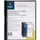 Business Source Letter Report Cover - 8 1/2" x 11" - 30 Sheet Capacity - Vinyl - Black - 1 Each