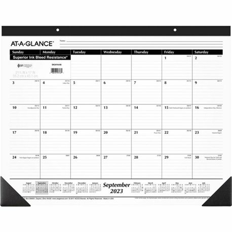 At-A-Glance Daily Appointment Book Planner - Small Size - Julian Dates - Daily - 12 Month - January 2024 - December 2024 - 7:00 