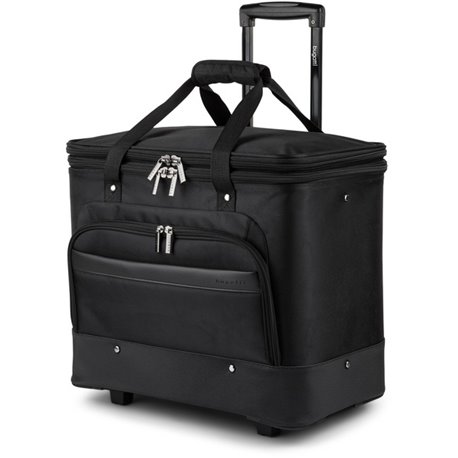 bugatti Travel/Luggage Case for 17.3" Notebook - Black - Polyester Body - Telescoping Handle, Handle - 17.3" Height x 18.3" Widt