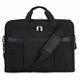 bugatti Gregory Carrying Case (Briefcase) for 17" to 17.3" Notebook - Black - Damage Resistant, Tangle Resistant Shoulder Strap 