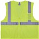 GloWear 8256Z Treated Polyester Hi-Vis Class 2 Vest - Recommended for: Accessories - Small/Medium Size - Zipper Closure - Lime -