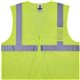 GloWear 8256Z Treated Polyester Hi-Vis Class 2 Vest - Recommended for: Accessories - 4-Xtra Large/5-Xtra Large Size - Zipper Clo