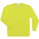 GloWear 8091 Non-Certified Long Sleeve T-Shirt - Medium Size - Polyester - Lime