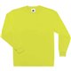 GloWear 8091 Non-Certified Long Sleeve T-Shirt - 5XL Size - Polyester - Lime