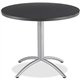 Iceberg CafeWorks 36" Round Cafe Table - Melamine Round Top - Powder Coated - 1.13" Table Top Thickness x 36" Table Top Diameter