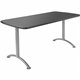 Iceberg Arc Fixed Height Table 36X72 Rectangular, Graphite - Rectangle Top - 72" Table Top Length x 36" Table Top Width - Assemb