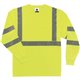 GloWear 8391 Type R Class 3 Long Sleeve T-Shirt - 2-Xtra Large Size - Polyester - Lime - Breathable, Moisture Resistant, UV Resi