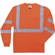 GloWear 8391 Type R Class 3 Long Sleeve T-Shirt - Large Size - Polyester - Orange - Breathable, Moisture Resistant, UV Resistant