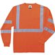 GloWear 8391 Type R Class 3 Long Sleeve T-Shirt - 2-Xtra Large Size - Polyester - Orange - Breathable, Moisture Resistant, UV Re