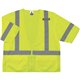 GloWear 8320Z Type R Class 3 Standard Vest - Large/Extra Large Size - Zipper Closure - Polyester Mesh - Lime - Pocket, Mic Tab, 