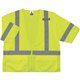 GloWear 8320Z Type R Class 3 Standard Vest - 2-Xtra Large/3-Xtra Large Size - Zipper Closure - Polyester Mesh - Lime - Pocket, M