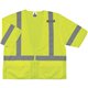 GloWear 8320Z Type R Class 3 Standard Vest - 4-Xtra Large/5-Xtra Large Size - Zipper Closure - Polyester Mesh - Lime - Pocket, M