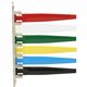 IMC-DIP Exam Room Status Signal Flags - 10.1" x 7.3" - Plastic - Red, White, Green, Yellow, Blue, Black