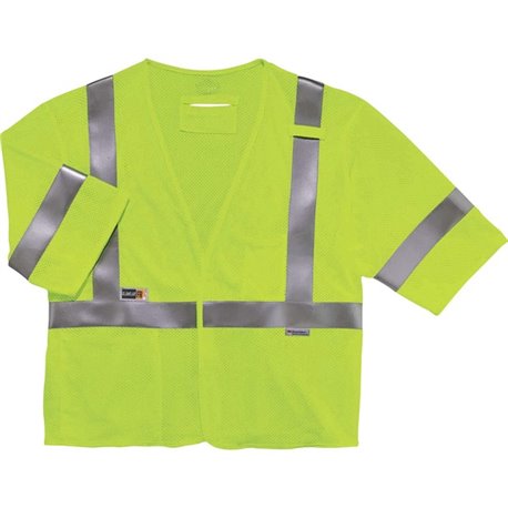 GloWear 8356FRHL Type R Class 3 Flame-Resistant Modacrylic Vest - Recommended for: Accessories, Electrical, Petrochemical, Oil &