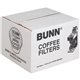 BUNN Home Brewer Coffee Filters - Heavyweight - 250 / Box - White