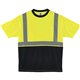 GloWear 8289BK Type R Class 2 Front T-Shirt - Medium Size - Polyester - Lime, Black