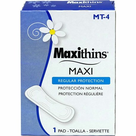 Impact Naturelle Maxi Pads - 250 / Carton - Individually Wrapped, Anti-leak