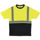 GloWear 8289BK Type R Class 2 Front T-Shirt - Large Size - Polyester - Lime, Black