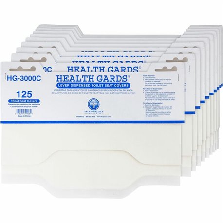 Impact Lever Dispensed Seat Covers - Quarter-fold - 125 / Pack - 24 / Carton - Paper - White