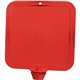 Impact Lock-In Sign - 1 Each - 10" Width x 14" Height x 2.5" Depth - Rectangular Shape - Red