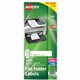 Avery File Folder Labels - 21/32" Width x 3 7/16" Length - Permanent Adhesive - Rectangle - Laser, Inkjet - White - Paper - 12 /