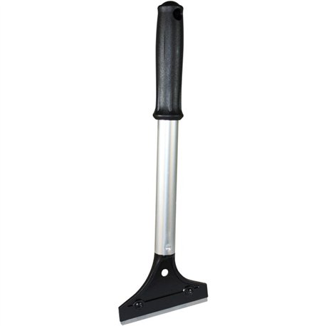 Impact Long Handled Scraper - 4" Steel Blade - 12" Handle - 0.8" Height x 4" Width x 12.5" Length - Comfort Grip - Black, Silver