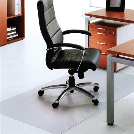 Ultimat XXL Polycarbonate Rectangular Chair Mat for Hard Floors - 60" x 118" - Clear XXL Rectangular Polycarbonate Chair Mat for