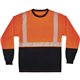 GloWear 8281BK Type R Class 2 Front Long Sleeve T-Shirt - Extra Large (XL) Size - Polyester - Orange, Black