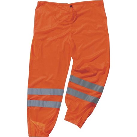 GloWear 8910 Class E Hi-Vis Pants - 2-Xtra Large/3-Xtra Large Size - Orange - Polyester Mesh